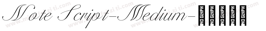 Note Script-Medium字体转换
